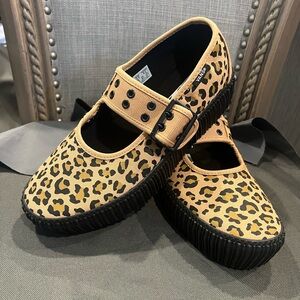 Leopard Print women's Maryjanes vans